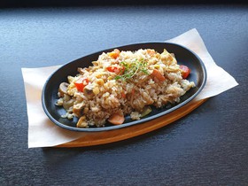 Рис с семгой в азиатском стиле - Фото