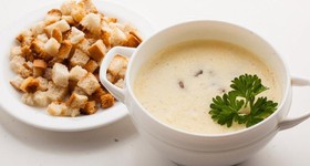 Сырный суп с шампиньонами - Фото