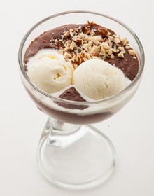 Шоколадный суп с мороженым - Фото