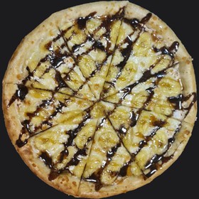 Пицца с бананом и карамелью - Фото