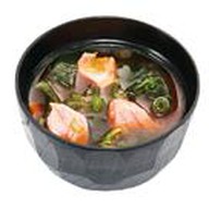 Мисо-суп с лососем Фото