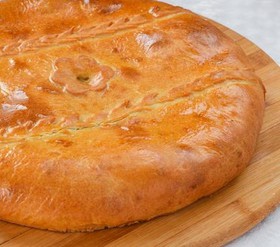 Татарский пирог с говядиной и гречкой - Фото