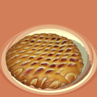 Пирог с клубникой Фото