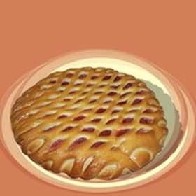 Пирог вишня с творогом - Фото