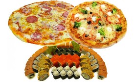 Ассорти сет+пицца Салями+пицца Эль Греко - Фото