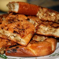 Пирог с ветчиной, грибами и сыром Фото