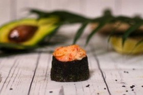 Запеченные суши с пастой кани - Фото