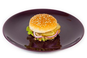 Чизбургер с мясом цыпленка - Фото