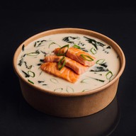 Мисо-суп с лососем Фото