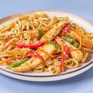 Удон с курицей терияки Фото