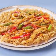 Рис с курицей терияки Фото