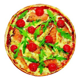 Пицца с сёмгой - Фото