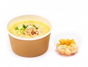 Крем-суп сливочный с горбушей - Фото