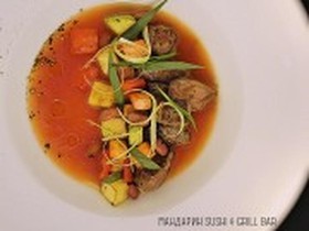 Томатный суп с телятиной и фасолью - Фото