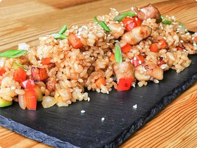 Рис с лососем - Фото