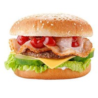 Чизбургер с беконом Фото