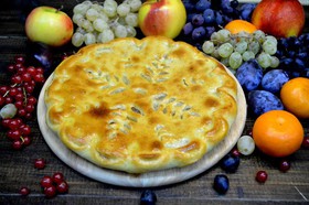 Осетинский пирог с яблоками по-домашнему - Фото