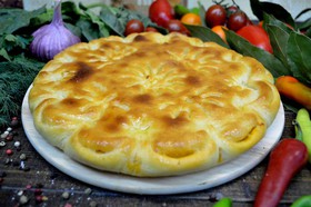 Осетинский пирог с капустой - Фото