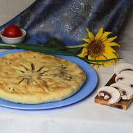 Пирог с картофелем, грибами и сыром Фото