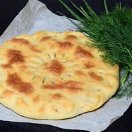 Сибирский пирог с сайрой и рисом Фото