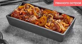 Говядина с беконом в соусе барбекю спайс - Фото