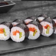 Мини ролл с копченой кетой Фото