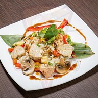 Удон с курицей Фото