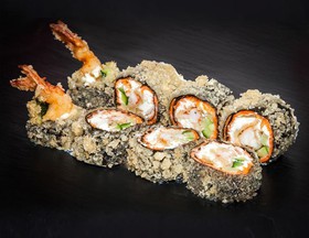 Темпура с лососем и креветкой (без риса) - Фото