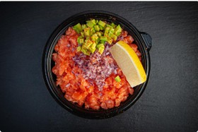 Тартар из лосося под соусом терияки - Фото