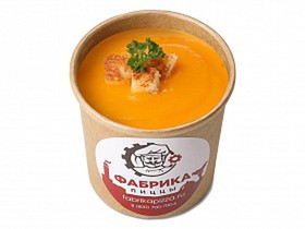 Суп-пюре тыквенный с гренками - Фото