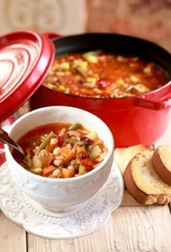 Тосканский фасолевый суп с гренками - Фото