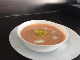Томатный суп с морепродуктами - Фото