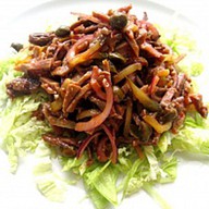 Мясной салат Фото