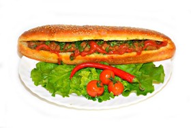 Мега сендвич с люля на выбор - Фото
