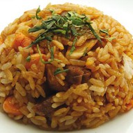 Рис с говядиной Фото