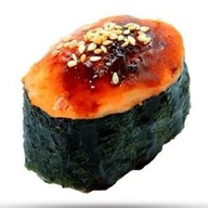 Запеченые суши с лососем Фото