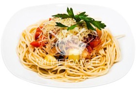 Спагетти в овощном соусе - Фото