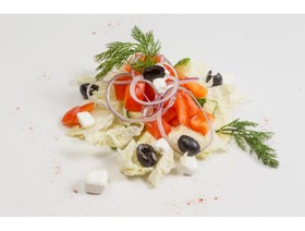 Салат "Греческий" из свежих овоще - Фото