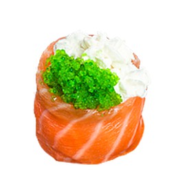 Суши делюкс зеленая тобика - Фото