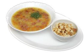 Суп гороховый с копченостями и ос - Фото
