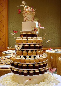 Набор капкейков на свадьбу - Фото