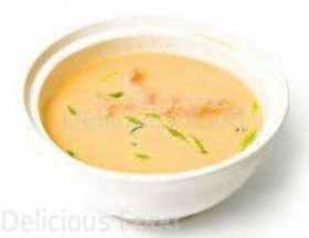 Сливочный суп с лососем и окунем - Фото