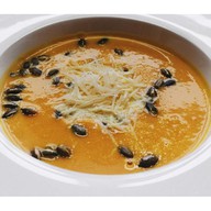 Крем-суп из тыквы с семечками,пармезаном Фото