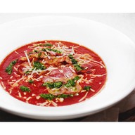 Пряный томатный суп с беконом Фото