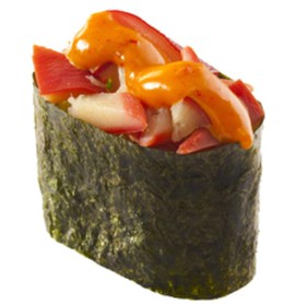Спайси суши с моллюском хоккигай - Фото