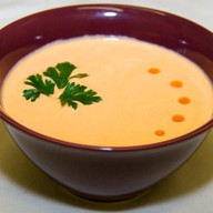 Крем суп с лососем Фото