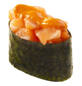 Спайси суши с копченым лососем - Фото