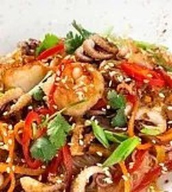 Рисовая wok лапша - Фото