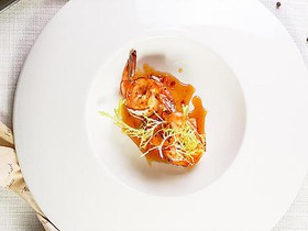 Тигровые креветки в лимонном соусе - Фото
