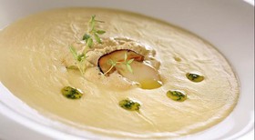 Картофельный крем-суп с белыми грибами - Фото